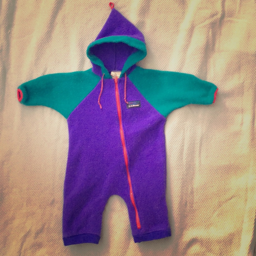 Vintage LL Bean Infant Colorblock Bunting